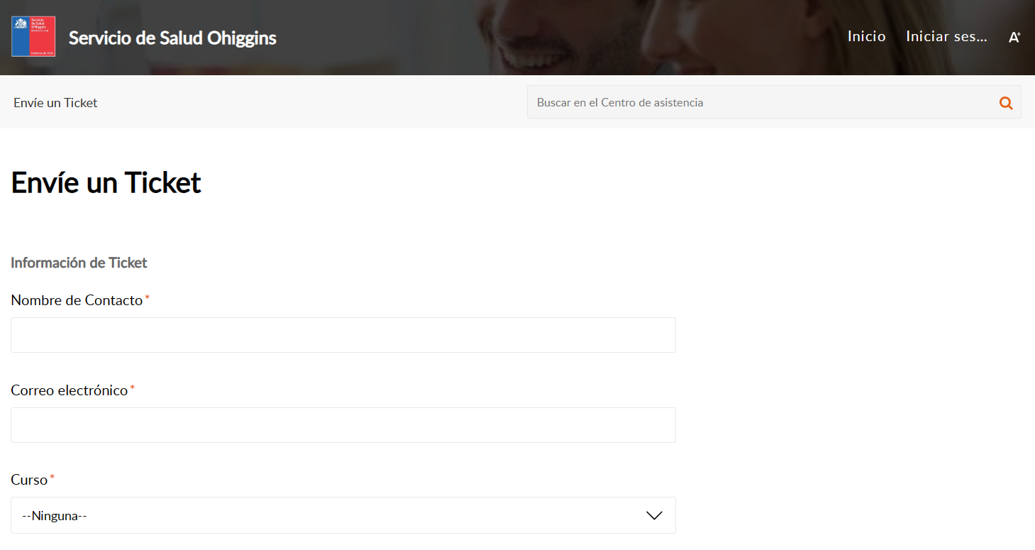 Formulario mesa de ayuda